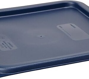 Cambro SFC12453 CamSquares Lid for 12, 18 & 22-Quart Food Storage Containers, Polyethylene, Midnight Blue, NSF