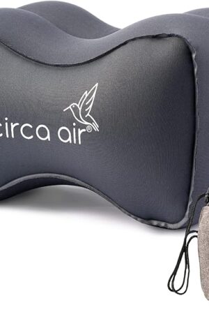 Circa Air Inflatable Knee Pillow for Side Sleepers, Travel Knee Pillow Between Legs for Sleeping, Orthopedic Sciatica Pain Relief Pillow, Leg Pillow for Hip Joints and Thigh Sleep Support