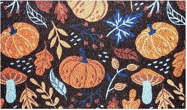 Briarwood Lane Fall Coir Doormat 30x18 Pumpkins and Mushrooms for Fall Coir Doormat