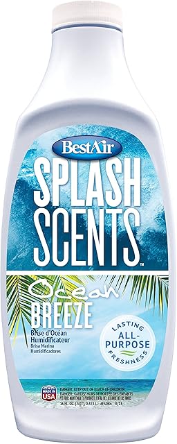 BestAir FSOB6, Ocean Breeze Splash Scents and Water Treatment, 16 oz