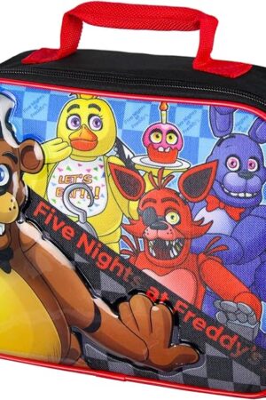 Bioworld Five Night's At Freddy's FNAF Insulated Lunch Box Tote Bag