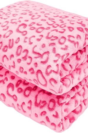 Warm Blanket Pink Soft Fleece Blankets Fuzzy Small Throw Blankets for Kids Girls Toddlers