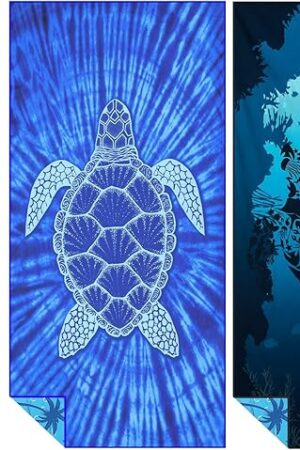 2 Pack Microfiber Beach Towel Large Towels