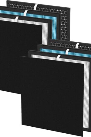 2 Sets Airmax 10L Pro Replacement Filter Compatible with Okaysou Airmax 10L Pro Air Purifier, 5 Stages Filters of Pre-filter,Main Filter and Activated Carbon