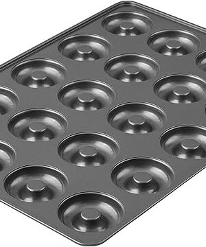 Wilton Perfect Results Non-Stick Donut Pan , 20-Cavity Donut Baking Pan, Steel