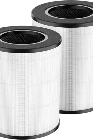 AP-T20 Replacement Filter Compatible with Homedics AP-T20 Air Purifier Filter, 3-in-1 Total Clean Tower Higher Grade Type Filters Replacement for AP-T20WT AP-T20BK, Part#AP-T20FL, 2 Pack