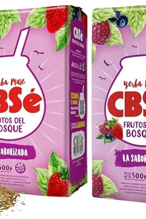 CBSé Yerba Mate Forest Fruit Blend – 2 Pack (500 g Each), Berry-Flavored Loose Leaf Yerba Mate Tea.