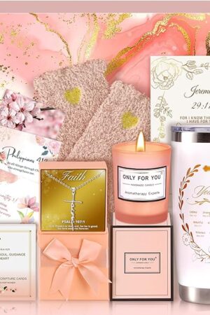 Christian Gifts For Women Faith - Inspirational Religious Birthday Gifts, Spiritual Baptism Gift For Mom, Grandma, Wife, Mothers, Best Friend, Sister, Catholic & Encouragement Gift box