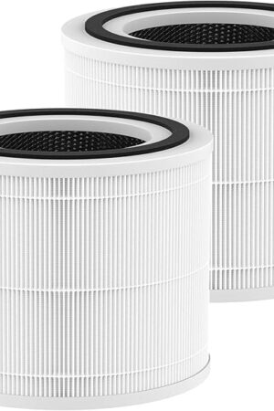 240 Replacement Filter Compatible with 240 Air Purifier, 3-in-1 HEPA Replacement with Activated Carbon Filter for 99.97% Air Pollutants, Odor and Smoke, Filter Replacement for 240 Air Purifier, 2 Pack
