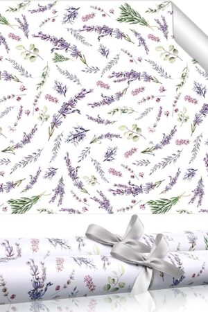 BBTO 20 Sheet Fragrant Drawer Liners for Dresser Scented Cabinet Paper Liners for Shelves 15.8 x 22 Inches Non Adhesive Drawer Paper Mats for Home Shelf Close (Lavender)
