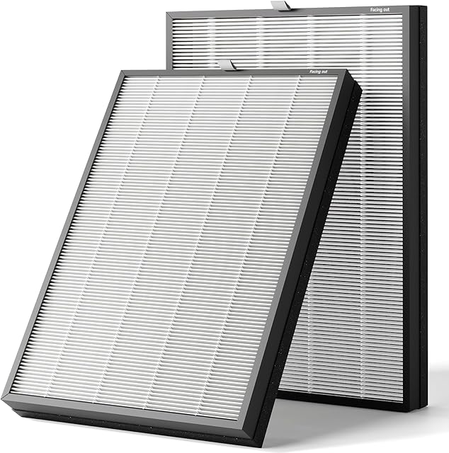 C3500 Air Purifier Original Replacement Filter Set, 1 Ture HEPA Filter and 1 Activated Carbon Filter (1 Pack-2 Filters)