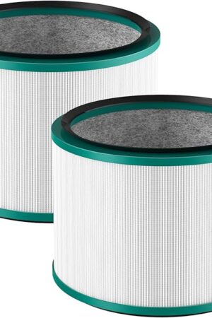 2-Pack HP01 HP02 HEPA Filter Compatible with Dyson Pure Hot Cool Link HP01 HP02 & Dyson Pure Cool Link desk fan DP01 DP02, Compare to Part # 968125-03