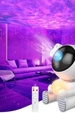 Astronaut Star Projector 2.0, Galaxy Projector with Moon Lamp, LED Starry Night Light for Kids, Room Decor