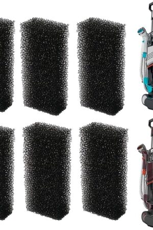 6 Pack EX201 Foam Filter Compatible with Shark CarpetXpert Upright Carpet EX201, R-EX200, EX150, EX151, EX121BRN
