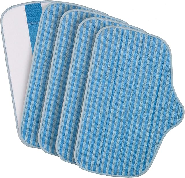 5 Pack Microfiber Mop Pads Compatible for Dupray Neat Steam Cleaner McCulloch MC1275 and Steamfast SF-275/SF-370