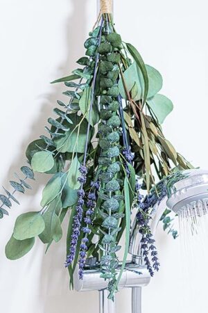 4 Kinds Eucalyptus & Lavender Flowers Bundles for Shower |Real Eucalyptus Leaves Home Decor Shower Decor Wedding Decor (1 Pack Set - 17 inch)