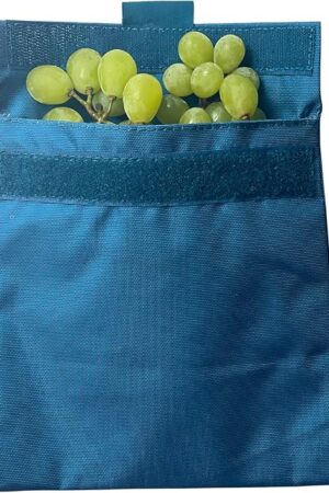 Yumbox Insulated Snack Bag - Reusable Freezable Snack Pouch for Kids & Adults - Insulated Interior - Small Lunch Baggie for School, Work, Travel - Leakproof, BPA-Free, Easy to Clean (Peacock)