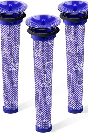 3Pack Pre Filters Replacement for Dyson - Vacuum Filter Compatible with Dyson V6 V7 V8 DC59 DC58 Replaces Part 965661 01 (3 Pack)
