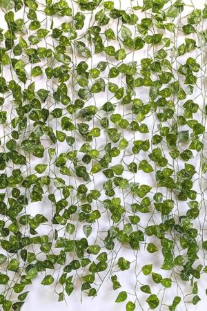 12 Pack Fake Vines for Room Decor Artificial Ivy Greenery Garland Hanging Plants Backdrop Faux Greenery Leaves for Bedroom Home Garden Wall Jungle Theme Party Wedding Decor