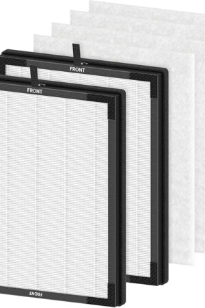 AP2000WF Replacement Filter Compatible with KNKA AP2000WF Air Purifi-er, 3-Stage HEPA Filter, High-Efficiency Activated Carbon Filt-er and Pre-filter for Dust Pet Smoke, 2+4 Pack