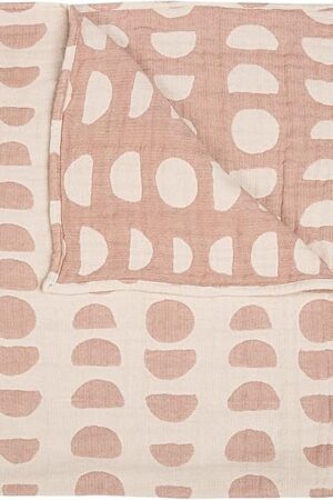 Crane Baby Moon Phase Cotton Baby Blanket 30? x 40?, Soft Cotton Muslin Nursery and Stroller Blanket for Boys and Girls, Neutral Baby Gift