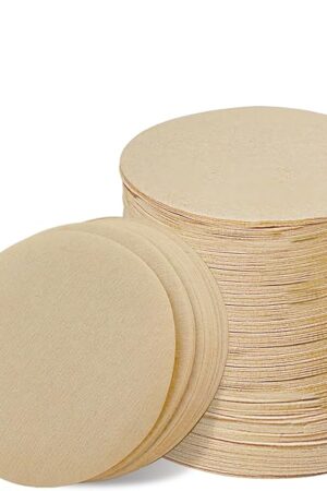 Coffee Filters Compatible with OXO Cold Brew Coffee Maker, 500 Pcs Round Unbleached Paper Filters for OXO Rapid 32 Ounce Compact Cold Brew Maker
