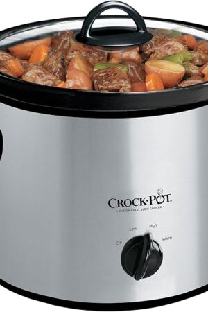 Crockpot Manual 3-Quart Slow Cooker Silver