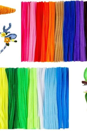 The Pipe Cleaners Craft Bulk, 200PCS Polychrom, Arts and Crafts,Sensory Toys for Ages 5-7,Craft Supplies,Fidget Toys,Art Supplies Kids Games Creative DIY Decorations,Anniversary Gifts for Women