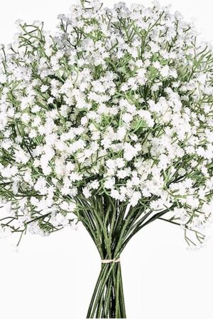 Babys Breath Artificial Flowers,6 Pcs Gypsophila Real Touch Flowers for Wedding Party Home Garden Decoration