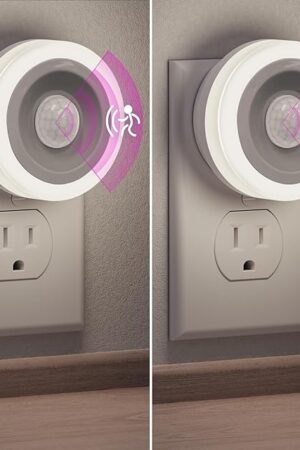 Briignite Motion Sensor Night Light 2 Pack 0.6W LED Daylight White