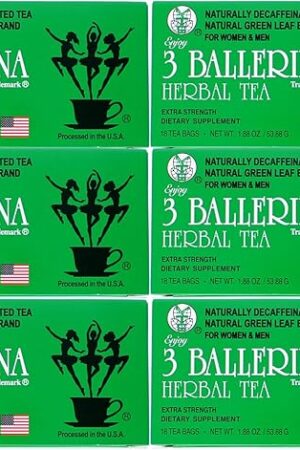3 Ballerina Tea Extra Strength - 6 Pack (108 Tea Bags)