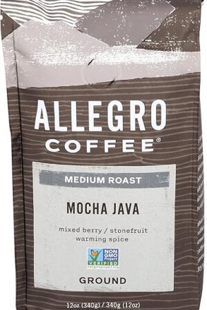 Allegro Coffee Mocha Java Ground Coffee, 12 oz