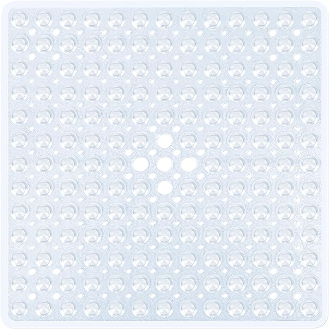 Clear Square Shower Mat 21x21 Inch