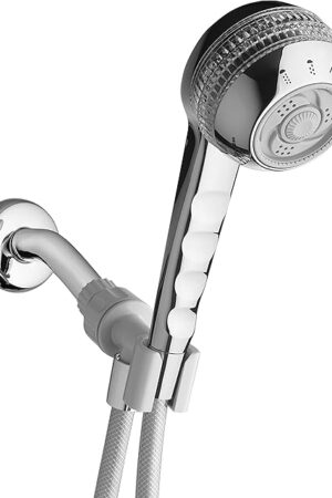 Waterpik Original Massage Shower Head Handheld Spray with 5-Foot Hose, Includes Massaging Sprays and 4 Modes, DIY Easy Installation, 1.8 GPM, Chrome, SM-453CGE