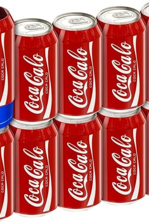 BeekSkin Skywin Silicone Can Covers that Look Like Soda - 10 Pack 12 oz (355ml), Reusable & Durable Soda Can Cover, Fun Kozies for Cans for Camping, Parties, Outdoor, Beach Accessories (Red)