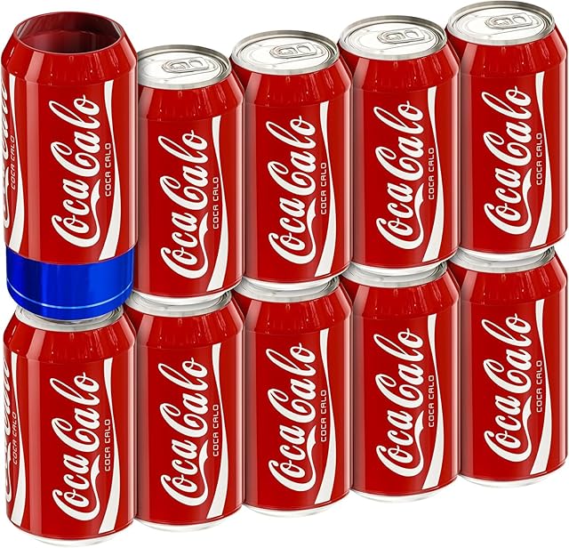 BeekSkin Skywin Silicone Can Covers that Look Like Soda - 10 Pack 12 oz (355ml), Reusable & Durable Soda Can Cover, Fun Kozies for Cans for Camping, Parties, Outdoor, Beach Accessories (Red)