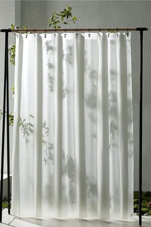 AIRLAKE Premium Frosted EVA Shower Curtain Liner, 72? x 72? (6ft x 6ft), Extra Heavy-Duty 12 Gauge, Rustproof Grommets (12 + 2 Corner), Stain & Odor-Resistant, Multi-Use for Bathroom, Garden & Outdoor