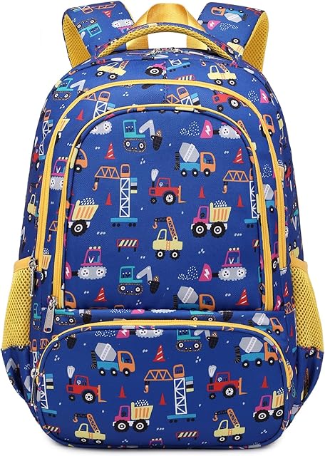 abshoo Lightweight Car Kids Backpack For School Boys Elementary Kindergarten Bookbag School Bags (Car)