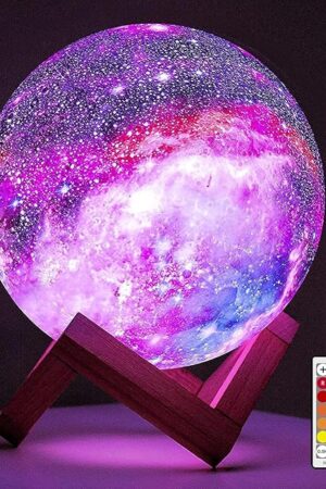 BRIGHTWORLD Moon Lamp Galaxy Lamp 16 Colors Moon Night Light