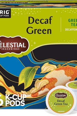 Celestial Seasonings Decaf Green Tea, Single-Serve Keurig K-Cup Pods, 96 Count
