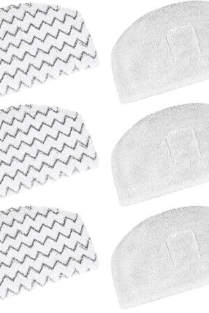 6 Pack Steam Mop Pads Replacement for Bissell Powerfresh Steam Mop 1940 1440 1544 1806 2075 Series, Model 19402 19404 19408 19409 1940a 1940f 1940q 1940t 1940w Washable Cleaning Pad