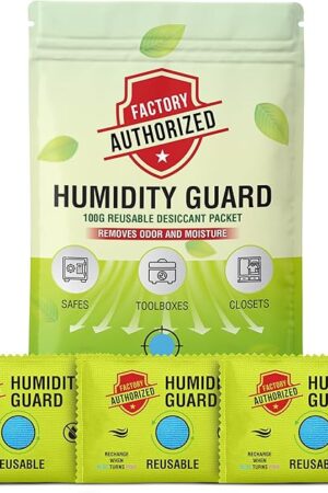 Desiccant Packs 3-Pack Rechargeable Dehumidifier Moisture Absorbers for Closet, Safe, Toolbox, Storage Reusable Desiccant for Odors and Moisture