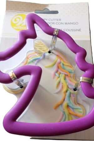 Wilton Grippy Plastic Unicorn Cookie Cutter - 3.5" W x 4.25" T