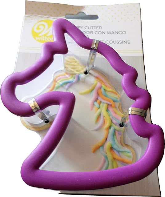 Wilton Grippy Plastic Unicorn Cookie Cutter - 3.5" W x 4.25" T