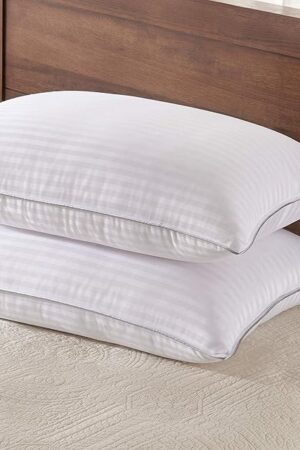 Basic Beyond King Size Bed Pillow - 2 Pack Hotel Collection Super Soft Down Alternative Pillow for Sleeping, 20x36 Inches
