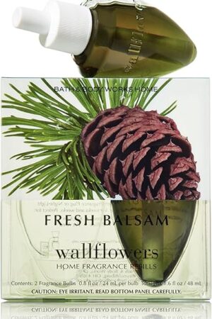 Bath & Body Works Fresh Balsam Wallflower Refill Signature Collection 2 bulbs