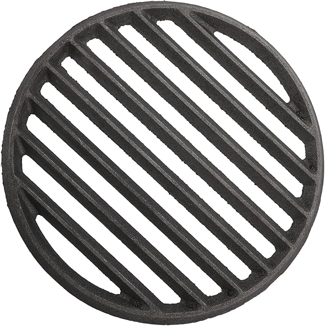 Cast Iron Bottom Fire Grate - 11 Inch Round BBQ Grill Grate Replacement, High Heat Charcoal Plate Bottom Grate Grill Parts, Fireplace Grate for Fire Pit Project BBQ Accessories Parts