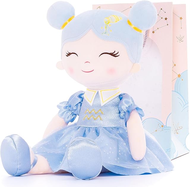 The Baby Girl Gifts Plush Dolls Constellations Zodiac Doll Birthday Gift 17 inches Aquari