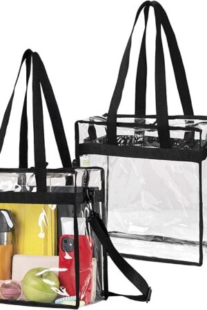 VENO Clear Bag Transparent Beach Tote Bags for Women