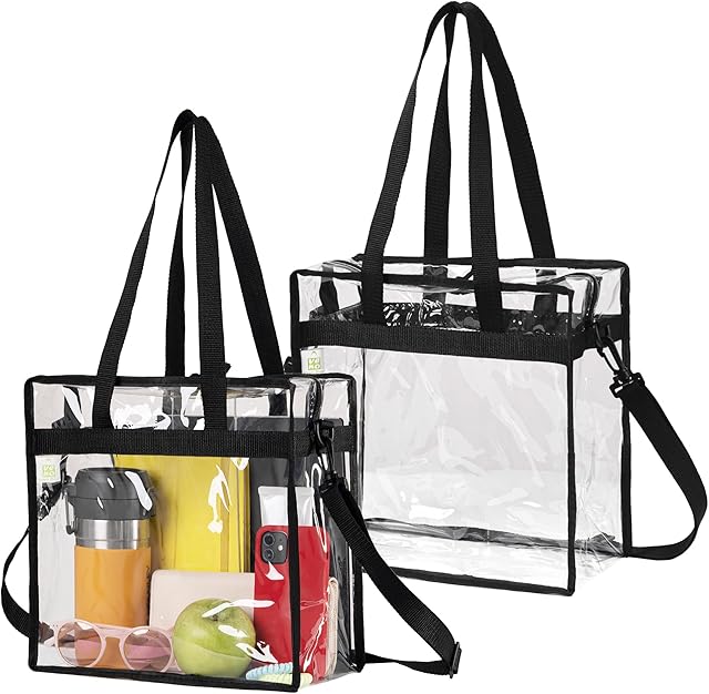 VENO Clear Bag Transparent Beach Tote Bags for Women